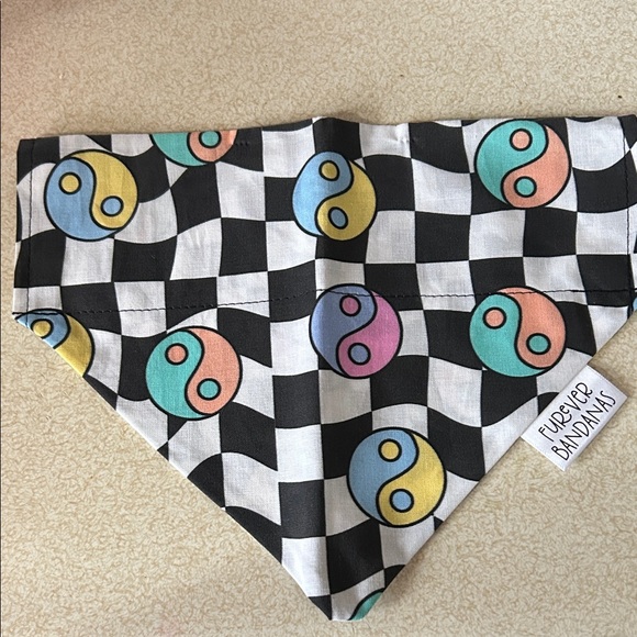 Other - Checkered Yin Yang Bandana
